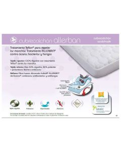 Cubrecolchón Bebe Allerban Acolchado Mash