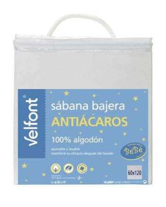 Sábana bajera cuna Antiácaros Velfont