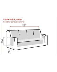 Funda Cubre-Sofá Praga Belmarti-Sofa 4/Plazas