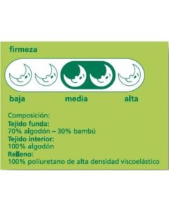 Almohada Velfont Visco Bambu