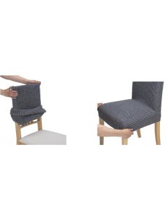 Funda Silla Asiento y Respaldo Elástica Danubio Belmarti (2 Unidades)