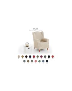 Funda Sillón Orejero Hiper-Elástica Milos Belmarti