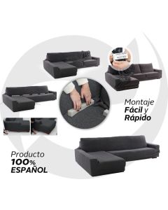 Funda de Chaise Longue Brazo Largo Elástica Rustica