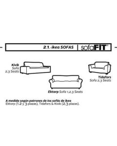 Funda Sofa Ikea Ektorp Sandra-Sofa 3/Plazas
