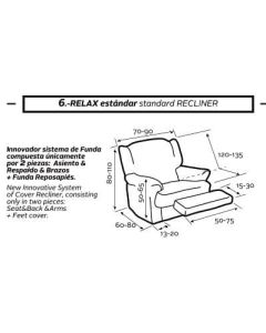 Funda de Sillón Relax Orejero Elástica Zuma
