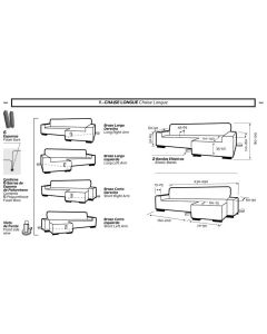 Funda de Chaise Longue Brazo Largo Elástica Zuma