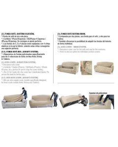 Funda de Sillón Elástica Soraya Cojín Separado