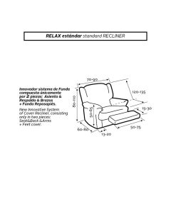 Funda de Sillón Relax Orejero Elástica Diamante