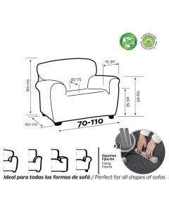 Funda Sillón Superelástica Denia 1/Pl.
