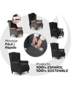 Funda Sillón Orejero Superelástica Denia 1/Pl.