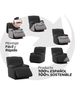 Funda Sillón Relax Completo Superelástica Denia 1 Pl.