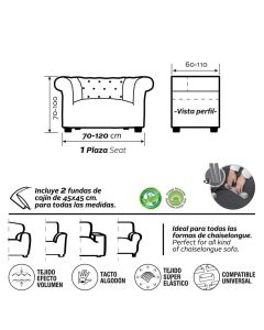 Funda Sillón Chester Superelástica Denia