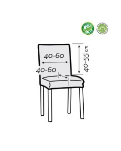 Funda Silla Asiento-Respaldo 40/50 cm. Niagara (Pack 2)