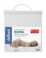 Sábana Bajera Cuna Imperm. Respira Velfont