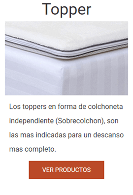 Sobrecolchones Topper