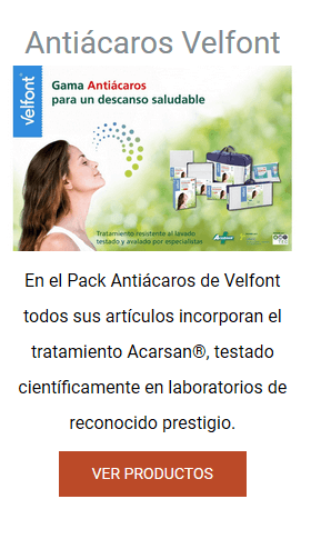 Packs de Descanso Antiácaros Velfont